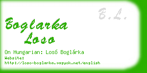 boglarka loso business card